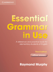 Essential Grammar in Use without answers 3 ed.